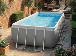 Clearance 26792 Prism Metal Frame piscina elevada 488x244x107 cm Piscina Tubular