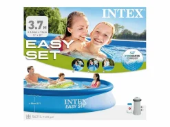 Intex 28132NP - Piscina redonda Easy Set con bomba depuradora, 366x76 cm Azul