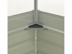 Clearance Clicnbuy Invernadero de acero galvanizado marrón 100x100x85 cm Marru00f3n