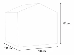 Discount Invernadero de balcón o terraza 180 x 105 x h153 cm plantas de huerto y flores Mimosa S Invernadero De Jardín