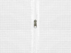 Online EXPERTLAND Invernadero de estructura de acero galvanizado y puerta 12 m² L300xl400xH200 cm ALOCASIA Blanco