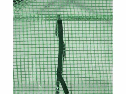 Invernadero de jardín con estantes, fabricado en acero y PE, con puerta, (500x200x205 cm)