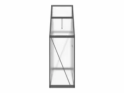 Hot Invernadero de tienda para plantas flores y verduras con estructura de base 169 x 58 x 195 cm aluminio antracita 02_0044492 Invernadero De Jardín