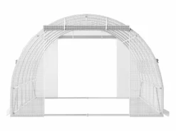 Invernadero de Túnel de Entrada Fácil de Instalar de Ophorn, Estructura Galvanizada, Cubierta Impermeable de 20 x 10 x 7 Pies