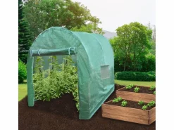 Sale Invernadero Politúnel con Puertas Ventanas Galvanizadas Cubierta de PE Jardinería Marco Metálico Carpa de Jardín Vegetal Planta de Flores 19mm de diámetro | 2 x 3m Invernadero De Jardín