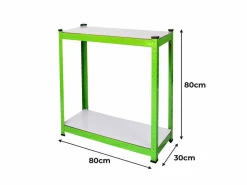 Monstershop Invernadero Politúnel con Estantería Galvanizada Puertas de Cultivo Cubierta de PE Jardinería Carpa de Jardín Planta de flores de 25mm de Diámetro | 4 x 2m