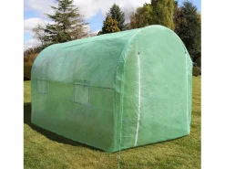 Sale Invernadero Politúnel con Estantería Galvanizada Puertas de Cultivo Cubierta de PE Almacenamiento al Aire Libre Planta de flores de 25mm de Diámetro | 3 x 2m Invernadero De Jardín