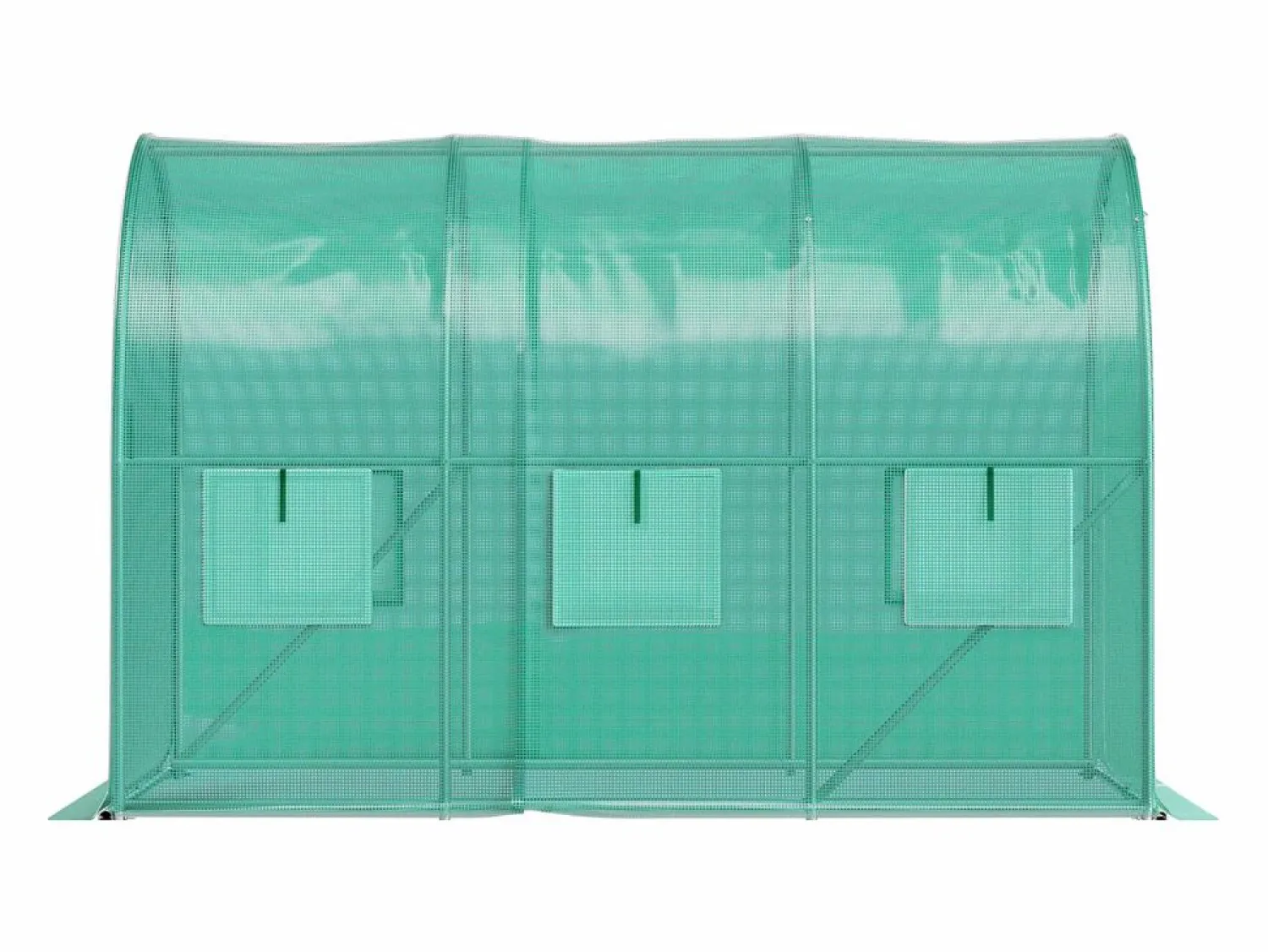 Outlet Invernadero Tipo Túnel SucceBuy 304,8 x 213,36 x 213,36 cm, Estructura Galvanizada, Cubierta Impermeable Verde