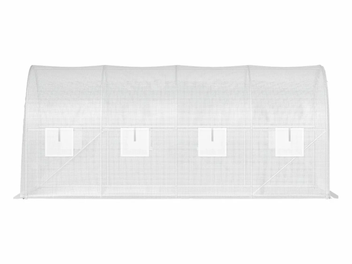 Invernadero Tipo Túnel SucceBuy 457,2 x 213,36 x 213,36 cm Invernadero para Caminar, Estructura Galvanizada y Cubierta Impermeable