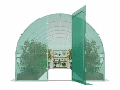 Outlet Invernadero Túnel SucceBuy 590x295x225 cm, Invernadero para Jardinería Exterior, Marco en Acero Galvanizado, Invernadero De Jardín