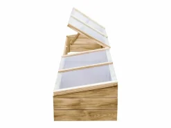 Helloshop26 Invernaderos juego de 2 madera de pino impregnada 200 x 50 x 35 cm verde 02_0044667