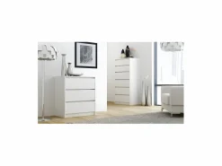 Hot IRIS T6 - Cómoda de dormitorio de 6 cajones - 139x70x43cm - Mueble de almacenaje - Estilo escandinavo - Vestidor Cómoda