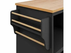 Isla central de cocina - 2 cajones y 8 compartimentos - MDF - Isla Cocina