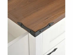ModernLuxe Isla central de cocina - con tablero retráctil - 4 puertas y 2 cajones -
