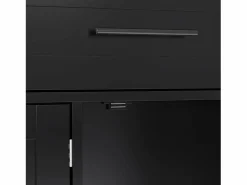 Discount Isla central móvil con mesa plegable, 3 puertas y 2 cajones de almacenamiento - Isla Cocina