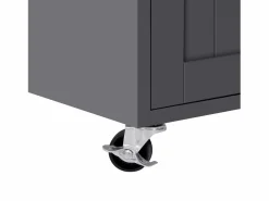 Clearance ModernLuxe Isla de cocina central - con 4 puertas y 2 cajones - tablero extensible - con ruedas - 180,5×45×92,2 cm - Gris