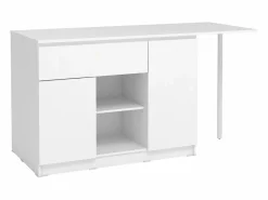 Online Vente-unique Isla de cocina con 2 puertas, 1 cajón y 2 estantes - - TUNORI Blanco
