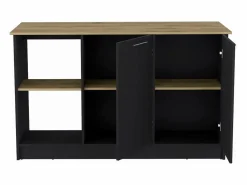 Sale TuHome Isla de cocina Enebro en melamina con 2 puertas y 6 estantes , , 90 cm X 150 cm X 64 cm Multicolor