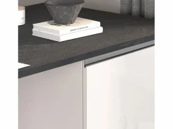 Best Isla de cocina Sole con 2 puertas brillo y report 160x90x90 cm Blanco