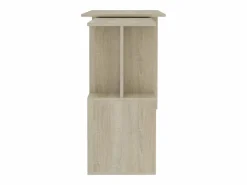 Garden Furniture Jakobstad Escritorio de esquina contrachapada color roble 200x50x76 cm