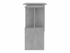 New Garden Furniture Jakobstad Escritorio de esquina contrachapada hormigón 200x50x76 cm Gris