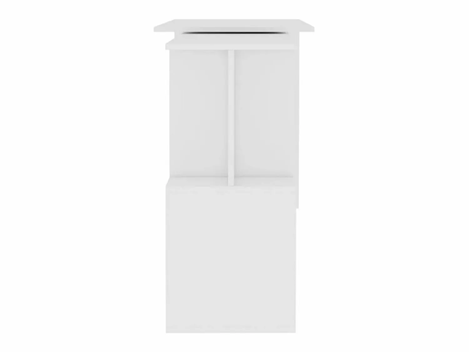 Garden Furniture Jakobstad Escritorio de esquina madera contrachapada 200x50x76 cm Blanco