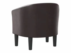 Hot Garden Furniture Jalkar Sillón cuero sintético marrón Marru00f3n