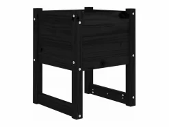 Best Jardinera 2 unidades madera maciza de pino 40x40x52,5 cm Jardinera