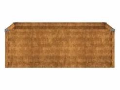 Discount Clicnbuy Jardinera acero corten 100x50x36 cm Marru00f3n