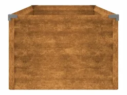 Discount Clicnbuy Jardinera acero corten 100x50x36 cm Marru00f3n
