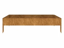 Outlet Clicnbuy Jardinera acero corten 100x100x26 cm Marru00f3n