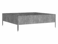 Clicnbuy Jardinera acero corten 100x100x33,5 cm