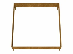 Clicnbuy Jardinera acero corten 100x100x33,5 cm