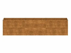 New Clicnbuy Jardinera acero corten 291x50x69 cm Marru00f3n