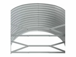 Best Clicnbuy Jardinera arriate acero recubrimiento polvo 249x100x68 cm Gris