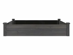 Sale Clicnbuy Jardinera arriate forro madera maciza abeto marrón 120x120x25cm Gris