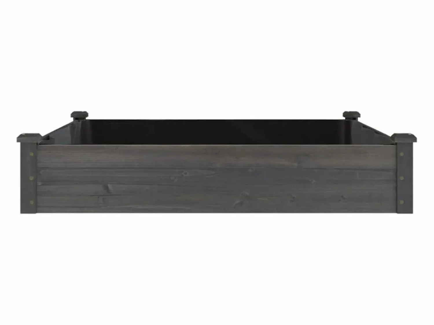 Sale Clicnbuy Jardinera arriate forro madera maciza abeto marrón 120x120x25cm Gris