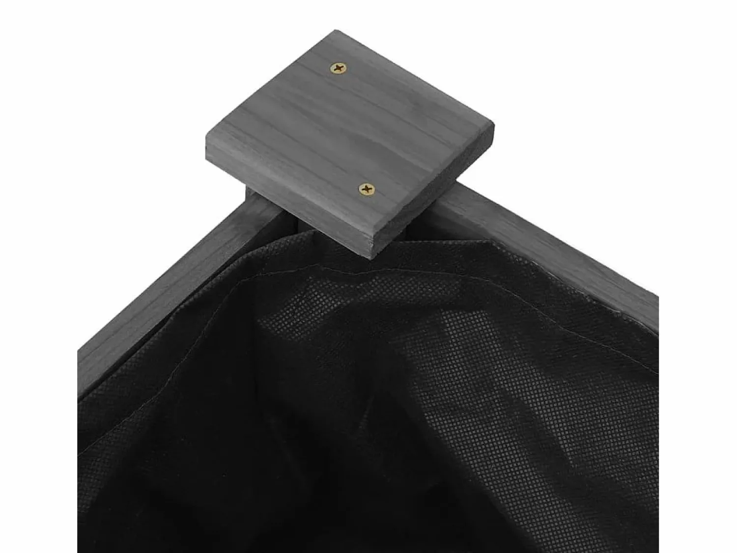Sale Clicnbuy Jardinera arriate forro madera maciza abeto marrón 120x120x25cm Gris
