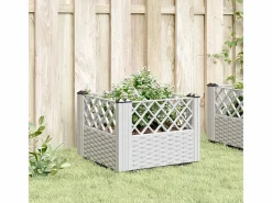 Clicnbuy Jardinera con clavijas PP 43,5x43,5x43,5 cm