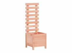 Best Clicnbuy Jardinera con estantería madera maciza Douglas 39x39,5x114 cm Marru00f3n