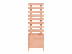 Best Clicnbuy Jardinera con estantería madera maciza Douglas 39x39,5x114 cm Marru00f3n