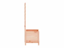 Best Clicnbuy Jardinera con estantería madera maciza Douglas 39x39,5x114 cm Marru00f3n