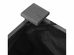Clicnbuy Jardinera con forro interior madera abeto 71x37x76 cm Gris