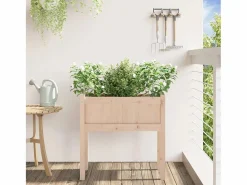 Best Jardinera con patas madera maciza de pino 70x31x70 cm Jardinera
