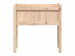 Best Jardinera con patas madera maciza de pino 70x31x70 cm Jardinera