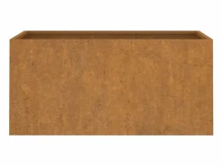 Best Clicnbuy Jardinera de acero corten 62x30x29 cm Marru00f3n
