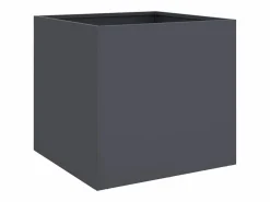 Clicnbuy Jardinera de acero laminado en frío antracita 42x40x39 cm