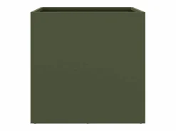 Online Clicnbuy Jardinera de acero laminado en frío oliva 49x47x46 cm Verde