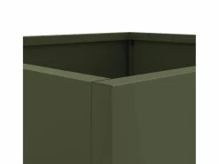 Online Clicnbuy Jardinera de acero laminado en frío oliva 49x47x46 cm Verde
