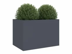 Clicnbuy Jardinera de acero laminado en frío antracita 62x47x46 cm